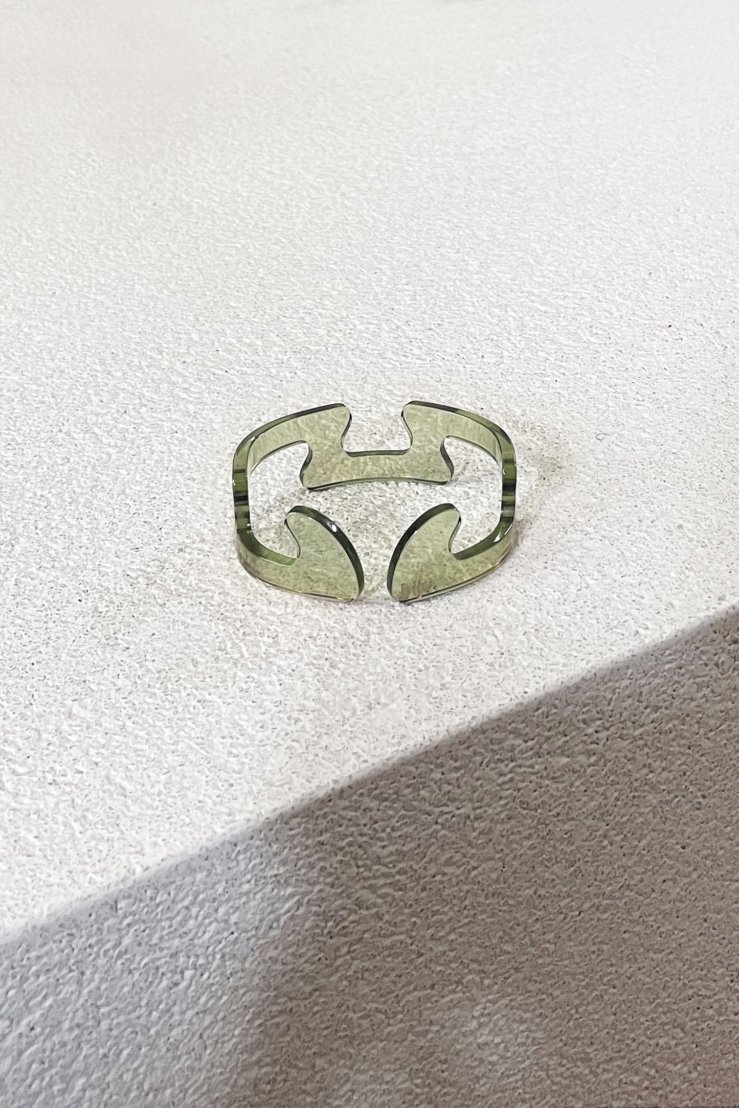 Bracelet vert bouteille