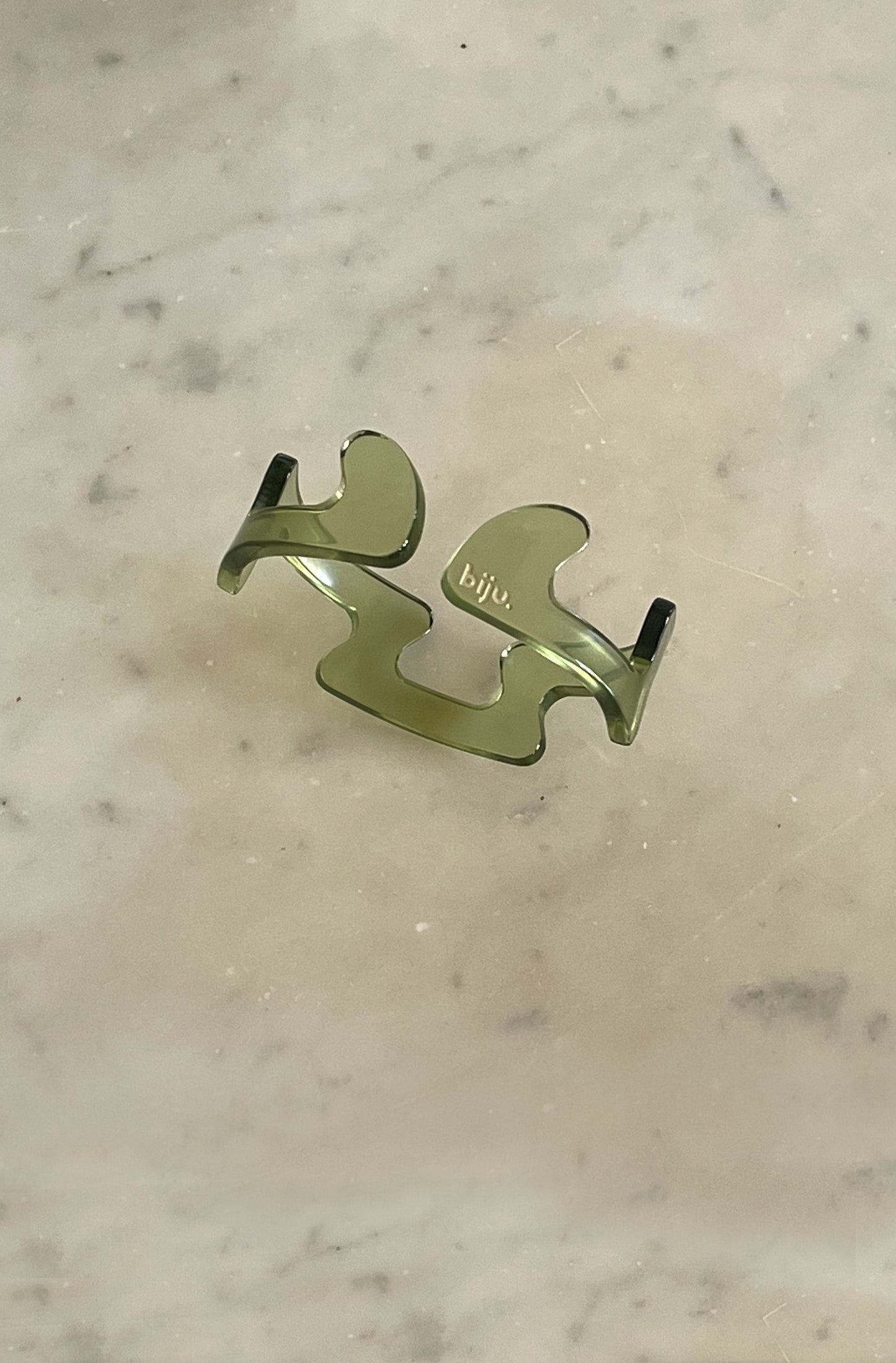 Bracelet vert bouteille