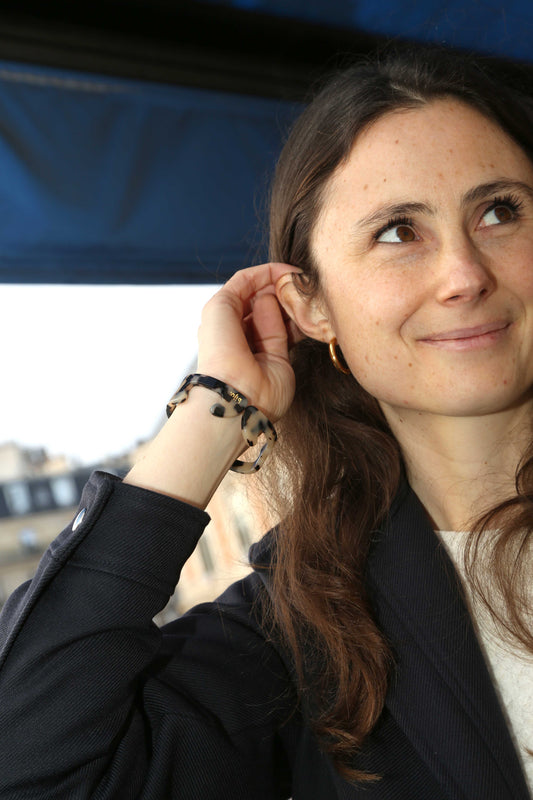 Bracelet écaille Tokyo blanche