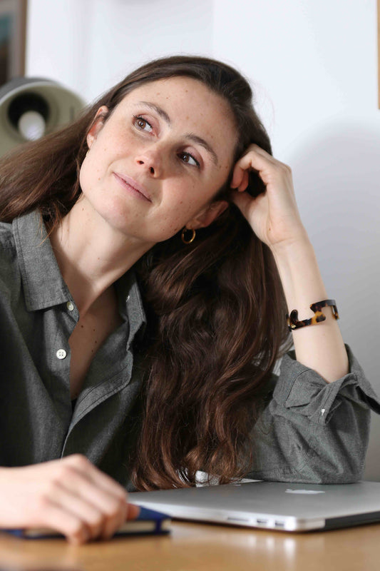 Bracelet écaille Tokyo jaune