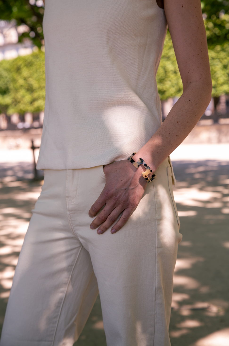 Bracelet écaille Tokyo blanche