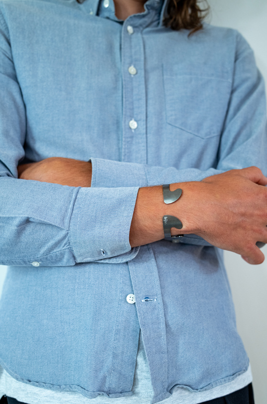 Bracelet acier brossé