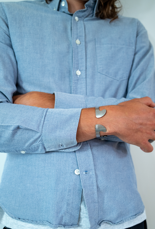 Bracelet acier brossé